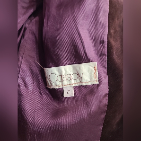 * Vintage Cropped Cassidy Velvet Jacket - Picture 5 of 5